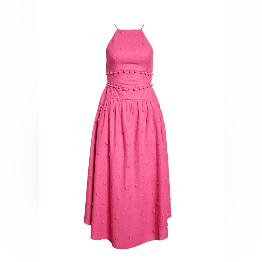 ❌SOLD Farm Rio Linen Blend Midi dress - Picture 1 of 14